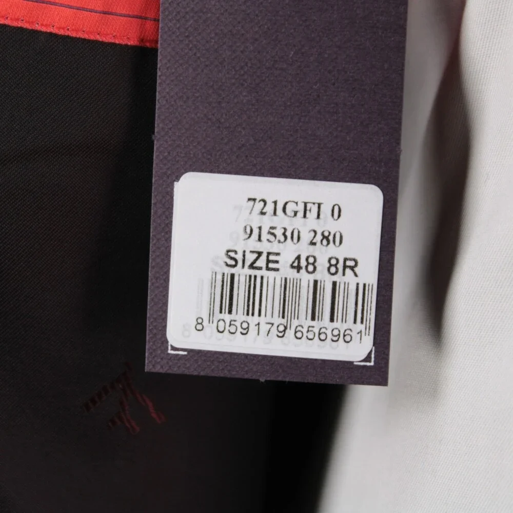 Isaia NWT Wool Blend Sport Coat Size 48R (38R US) In Pink / Orange / Gray Plaid
